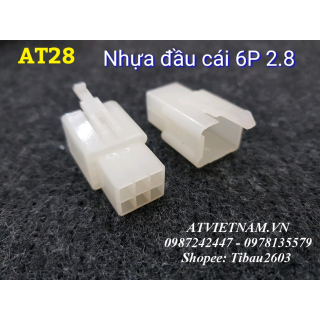 Nhựa Cái 6 Lỗ 6P 2.8 - AT28 ( Bịch 10 cái)
